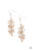 Threaded along dainty rods, an iridescent collection of topaz and white crystal-like beads cluster along a silver chain, creating a stellar tassel. Earring attaches to a standard fishhook fitting.

Sold as one pair of earrings.