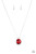 An oversized red gem is pressed into a sleek silver fitting dipped in dainty white rhinestones, creating a glamorous pendant at the bottom of a dainty silver chain. Features an adjustable clasp closure.
Sold as one individual necklace. Includes one pair of matching earrings. An oversized red gem is pressed into a sleek silver fitting dipped in dainty white rhinestones, creating a glamorous pendant at the bottom of a dainty silver chain. Features an adjustable clasp closure.
Sold as one individual necklace. Includes one pair of matching earrings.