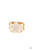 Encrusted in glittery white rhinestones, a sparkly gold star joins with a thick band of blinding white rhinestones. The edges of the star are embellished in additional white rhinestones, creating a stellar centerpiece atop the finger. Features a stretchy band for a flexible fit.
Sold as one individual ring. Encrusted in glittery white rhinestones, a sparkly gold star joins with a thick band of blinding white rhinestones. The edges of the star are embellished in additional white rhinestones, creating a stellar centerpiece atop the finger. Features a stretchy band for a flexible fit.
Sold as one individual ring.