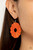 Shiny Burnt Orange crepe-like paper is wrapped around a rippling round disc, creating a modern display. Earring attaches to a standard fishhook fitting.
Sold as one pair of earrings. Shiny Burnt Orange crepe-like paper is wrapped around a rippling round disc, creating a modern display. Earring attaches to a standard fishhook fitting.
Sold as one pair of earrings.