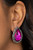 Encrusted in a ring of glittery hematite rhinestones, an overly dramatic pink teardrop gem is pressed into a textured silver frame for a grunge-glamorous look. Earring attaches to a standard post fitting.

Sold as one pair of post earrings.