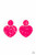 Painted in a glossy Fuchsia Fedora finish, a hammered disc gives way to a hammered heart frame for a flirtatious fashion. Earring attaches to a standard post fitting.
Sold as one pair of post earrings. Painted in a glossy Fuchsia Fedora finish, a hammered disc gives way to a hammered heart frame for a flirtatious fashion. Earring attaches to a standard post fitting.
Sold as one pair of post earrings.