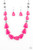 Infused with dainty silver and faceted silver beads, imperfect triangular opaque Fuchsia Fedora beads are threaded along an invisible wire below the collar for a vivacious pop of color. Features an adjustable clasp closure.
Sold as one individual necklace. Includes one pair of matching earrings. Infused with dainty silver and faceted silver beads, imperfect triangular opaque Fuchsia Fedora beads are threaded along an invisible wire below the collar for a vivacious pop of color. Features an adjustable clasp closure.
Sold as one individual necklace. Includes one pair of matching earrings.
