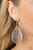 Bordered in dainty pink rhinestones, the center of an oversized silver teardrop is filled with an airy floral pattern for a seasonal flair. Earring attaches to a standard fishhook fitting.

Sold as one pair of earrings.