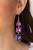 Featuring an iridescent UV shimmer, a trio of pink, purple, and blue geometrically shaped gems are pressed into silver frames that link together and culminate in a cosmically stellar lure. Earring attaches to a standard fishhook fitting.
Sold as one pair of earrings. Featuring an iridescent UV shimmer, a trio of pink, purple, and blue geometrically shaped gems are pressed into silver frames that link together and culminate in a cosmically stellar lure. Earring attaches to a standard fishhook fitting.
Sold as one pair of earrings.