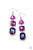 Featuring an iridescent UV shimmer, a trio of pink, purple, and blue geometrically shaped gems are pressed into silver frames that link together and culminate in a cosmically stellar lure. Earring attaches to a standard fishhook fitting.
Sold as one pair of earrings. Featuring an iridescent UV shimmer, a trio of pink, purple, and blue geometrically shaped gems are pressed into silver frames that link together and culminate in a cosmically stellar lure. Earring attaches to a standard fishhook fitting.
Sold as one pair of earrings.
