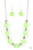 Flanked by faceted silver beads, shiny silver discs alternate with faceted and icy green beads along an invisible wire. Attached to a classic silver chain, the whimsical display creates a crackling pop of color below the collar. Features an adjustable clasp closure.
Sold as one individual necklace. Includes one pair of matching earrings. Flanked by faceted silver beads, shiny silver discs alternate with faceted and icy green beads along an invisible wire. Attached to a classic silver chain, the whimsical display creates a crackling pop of color below the collar. Features an adjustable clasp closure.
Sold as one individual necklace. Includes one pair of matching earrings.