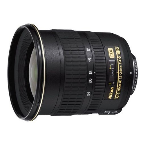 Nikon Zoom-Nikkor - Objectif zoom grand angle - 12 mm - 24 mm - f/4.0 G ED-IF AF-S DX - Nikon AF-S - pour Nikon D1, D100, D1H, D1X, D200, D2H, D2X, D2Xs, D50, D70, D70s, D7100, D80