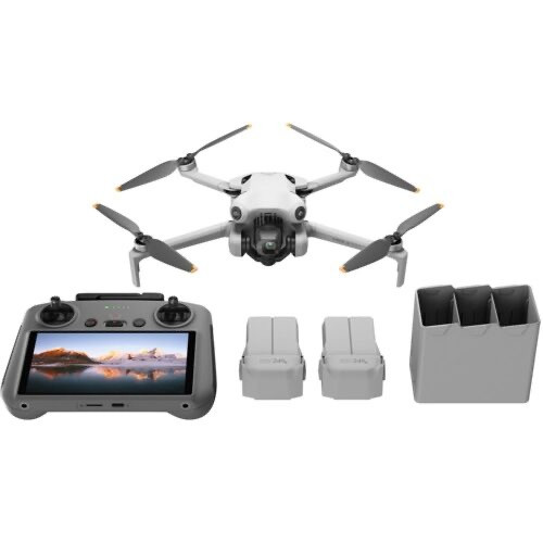 DJI Mini 4 Pro Fly More Combo (RC 2) 4 rotors Quadcoptère 48 MP 3840 x 2160 2590 mAh Noir et Blanc