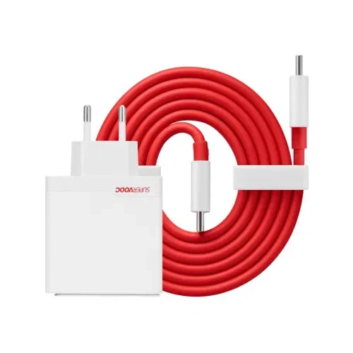 OnePlus Charger SUPERVOOC 100W One Port Cargador de Carga Rápida USB-C con Cable Blanc