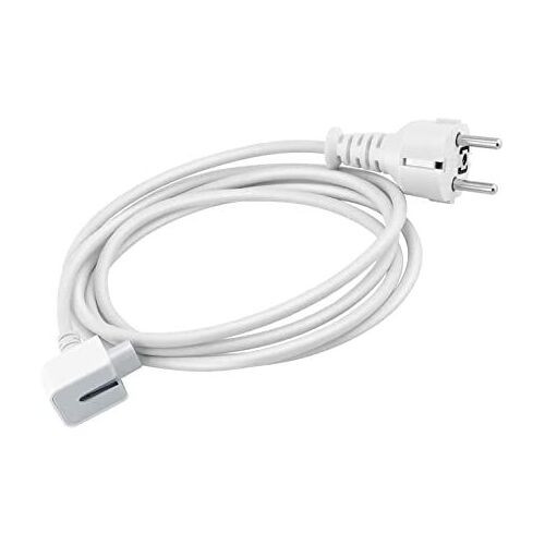 1,8m Câble d'Extension pour Adaptateur Secteur Apple Câble de Chargeur Macbook iBook Mac Book Air/Pro Cordon de Charge 13, 15 Et 17 Pouces 12W 29W 30W 45W 60W 61W 67W 85W 96W 140W Fil de Cuivre Pur