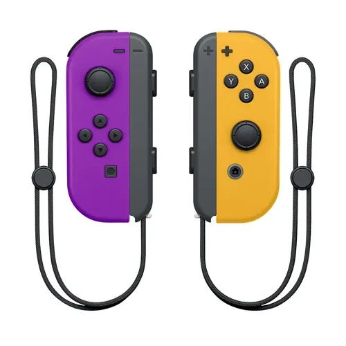 Manettes De Jeu Neon Wireless Gamepad Avec Sangles Joy-Pad Violet Orange