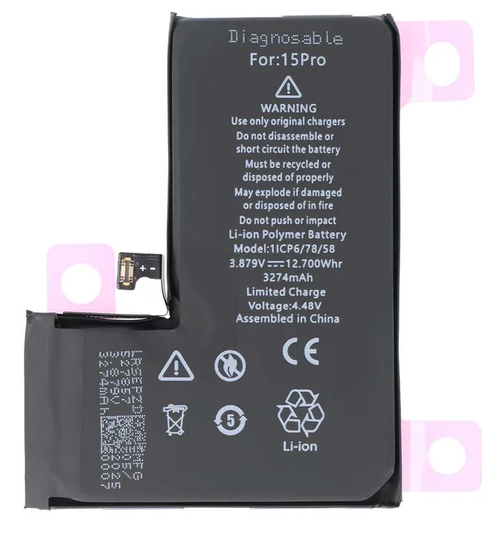 Batterie interne pour iPhone 15 Pro