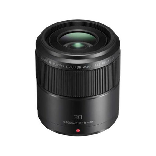 Macro-objectif Panasonic Lumix H-HS030E - Fonction Macro - 30 mm - f/2.8 G ASPH. - Micro Four Thirds - pour Lumix DC-BGH1; Lumix G DC-G100, G110, G90, GF10, GF90, GH5M2, GH6, GH6L, GX880, GX9...