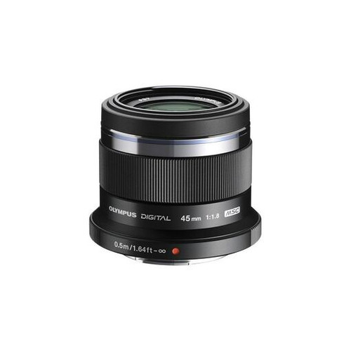 Objectif pour Hybride Olympus 45mm 1:1.8 / Noir M.ZUIKO