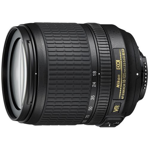 Nikon AF-S DX NIKKOR 18-105 mm 1:3.5-5.6G ED VR SLR Objectif zoom standard Noir