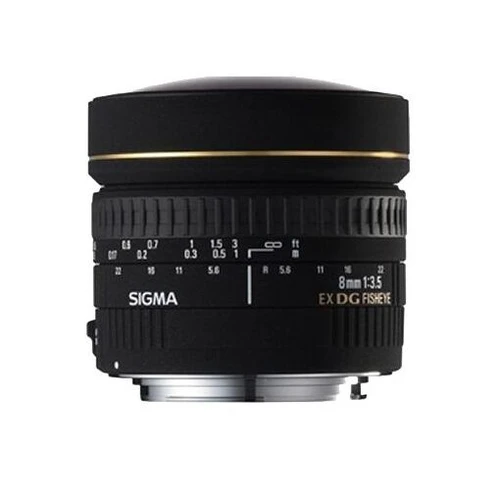 Objectif Sigma EX - Fonction Fisheye - 8 mm - f/3.5 DG - Nikon F