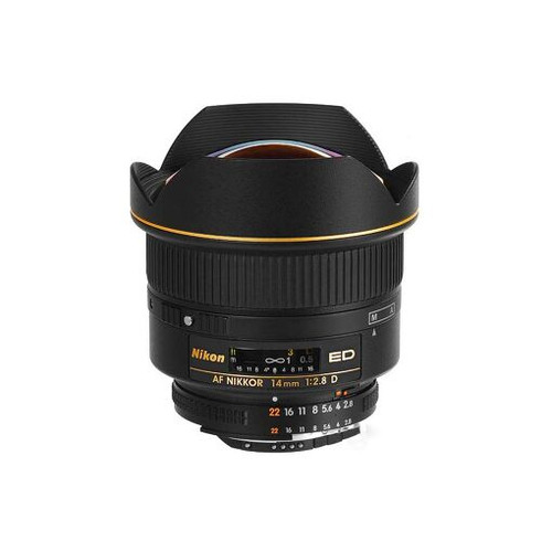 Nikon Nikkor - Objectif grand angle - 14 mm - f/2.8 D ED AF - Nikon F - pour Nikon D2H, D2HS, D2X, D2Xs, D5300, D70, D810; F 5 50, 55, 6, 65, 70, 75; FM 3A; Pronea 600