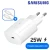 25W Chargeur Secteur Adaptateur Noir Prise USB-C Charge Rapide + Cable Cordon Type-C Pour Samsung Galaxy A15 A25 A35 A53 A54 A55 S20 S21 S22 S23 S24 S25 S26