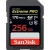 Carte mémoire SDXC SanDisk Extreme PRO 256 Go jusqu'à 170 Mo/s, Classe 10, U3, V30, 4K UHD