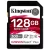 Kingston Canvas React Plus - Carte mémoire flash - 128 Go - Video Class V90 / UHS-II U3 / Class10 - SDXC UHS-II