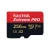 SanDisk Extreme PRO - Carte mémoire flash (adaptateur microSDXC vers SD inclus(e)) - 256 Go - A2 / Video Class V30 / UHS-I U3 / Class10 - microSDXC UHS-I