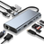 Docking Station USB C,Hub USB C 11 en 1 avec 4K-HDMI, VGA, USB 3.0, Type C, Port PD,Ethernet RJ45,Lecture Carte SD/TF, AUX 3,5 mm