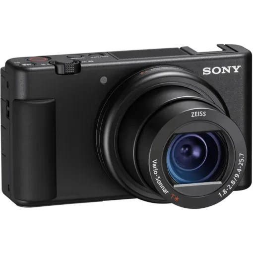 Sony ZV-1 - Appareil photo compact numérique 20.1 MP - 4K / 30 pi/s - 2.7x zoom optique - ZEISS - Wireless LAN - noir