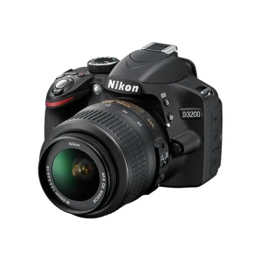 Nikon D3200 Reflex 24.2 Mpix - 3 x zoom optique objectif AF-S VR DX 18-55 mm - noir