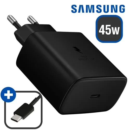 45W Chargeur Prise Secteur Samsung USB-C 5A + 1m Cable Cordon Pour Galaxy A57 A56 S22 S23 S24 S25 S26 Plus Ultra 5G