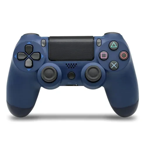 Manette De Jeu Compatible Ps4 Ps4 Slim Ps4 Pro Pc Bleu Foncé
