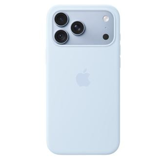 Coque en silicone Apple avec MagSafe Bleu lumineux pour iPhone 18 Pro