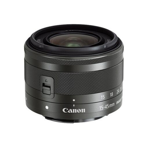 Objectif Canon EF-M - Fonction Zoom - 15 mm - 45 mm - f/3.5-6.3 IS STM - Canon EF-M - pour EOS Kiss M, Kiss M2, M, M10, M100, M2, M200, M3, M5, M50, M50 Mark II, M6, M6 Mark II