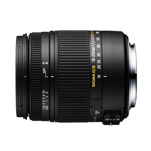 Objectif Sigma - Fonction Télé - 18 mm - 250 mm - f/3.5-6.3 DC OS HSM - Canon EF