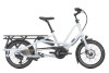 Tern Electric | Quick Haul Long P9 | Electric Folding Bike | Ice Grey Off White