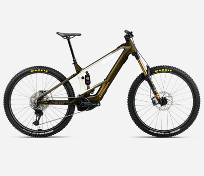 Orbea | Wild M-LTD | Full Suspension eMTB | CARAMEL CARBON VIEW (GLOSS) - CREAM WHITE (MATT)