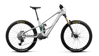 Orbea | Wild LT M10 | Full Suspension eMTB | Smooth Silver (Matt) - Escape Green C. View (Gloss)
