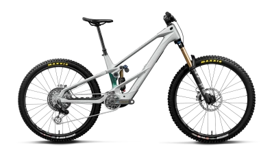 Orbea | Wild LT M-LTD RS Mullet | Full Suspension eMTB | Smooth Silver (Matt) - Escape Green C. View (Gloss)
