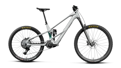 Orbea | Wild LT M20 Mullet | Full Suspension eMTB | Smooth Silver (Matt) - Escape Green C. View (Gloss)
