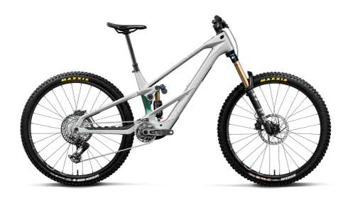 Orbea | Wild LT M-Team RS | Full Suspension eMTB | Smooth Silver (Matt) - Escape Green C. View (Gloss)
