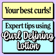 Styling your best curls…