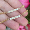 14kt Gold Customized Chain Bracelets