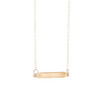 Horizontal Skinny Bar Necklace Silver or Gold