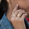 Triple Dots Ring 14kt Gold