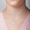 Itty Bitty Bar Necklace 14kt Gold