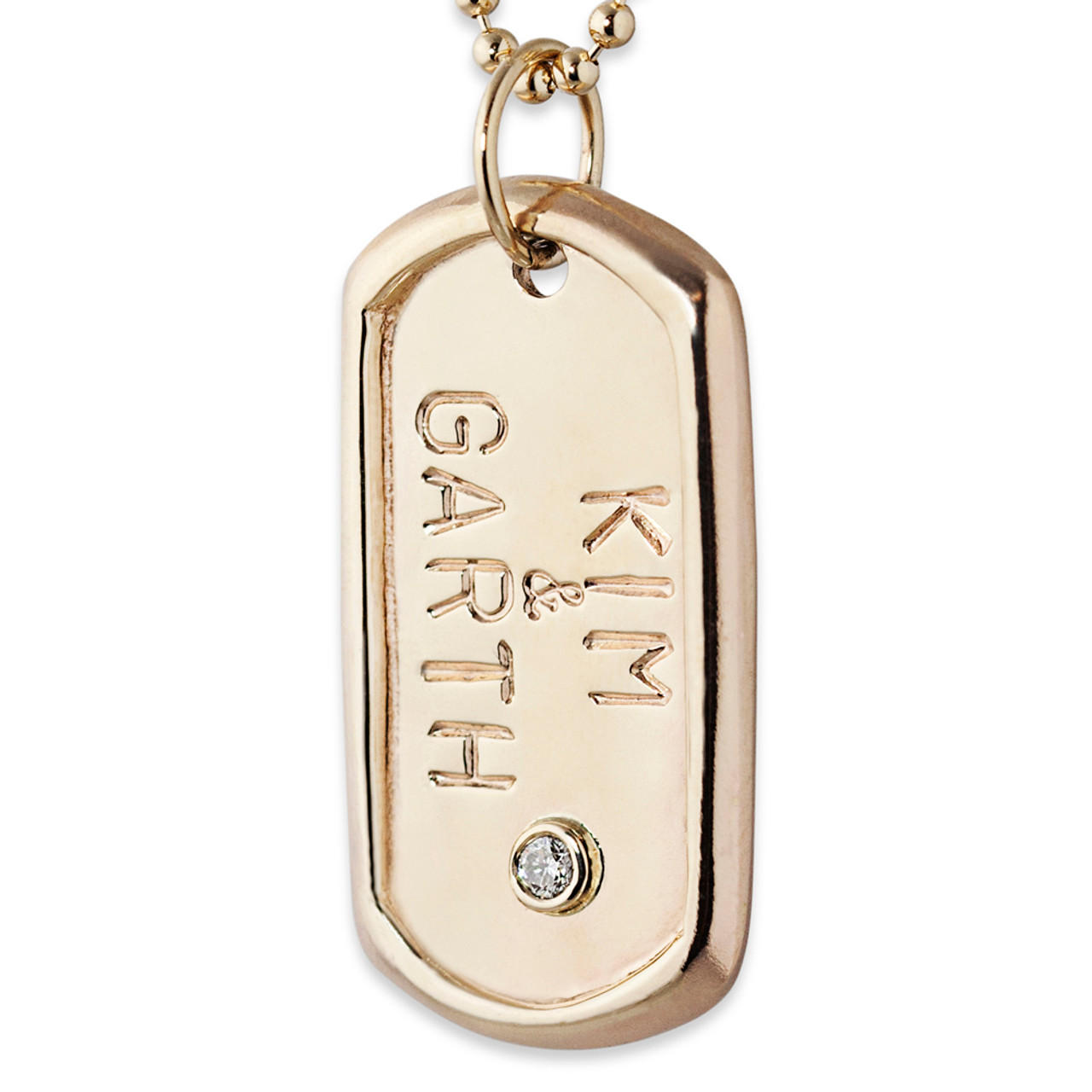 Dogtags set gold