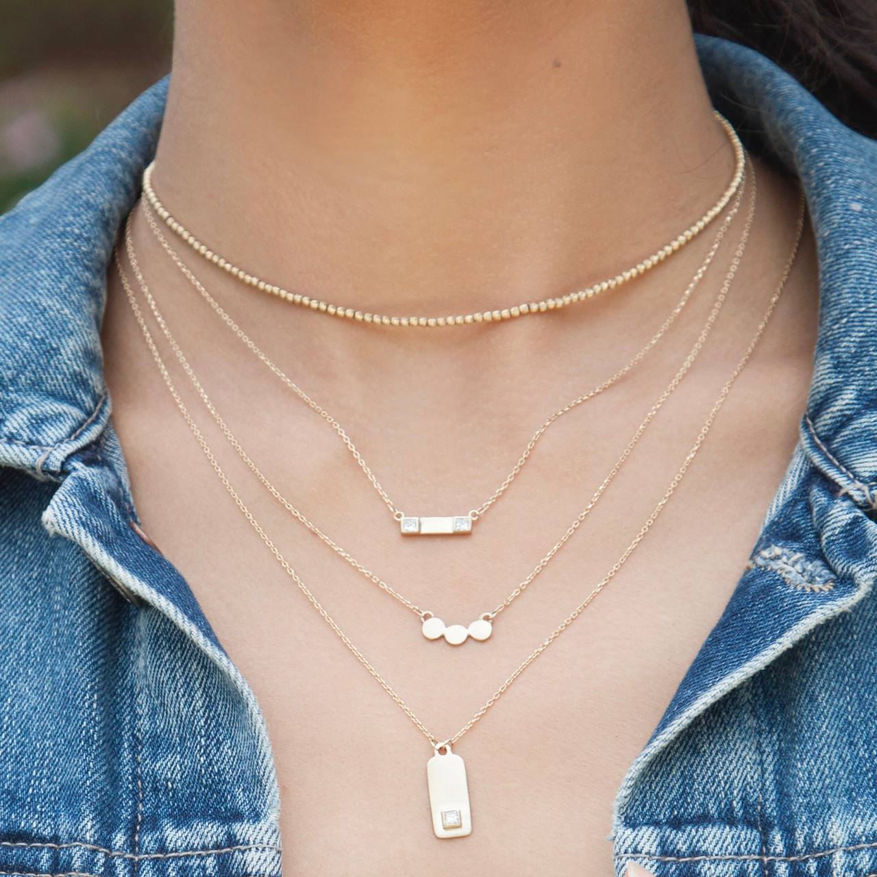 Super Sparkly Choker Adjustable Chain 