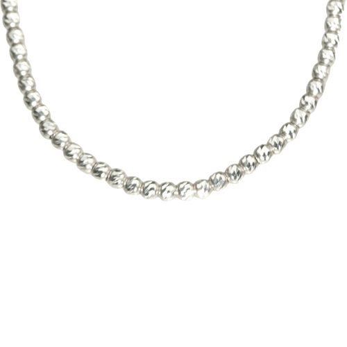 Super Sparkly Silver Beaded Bracelet