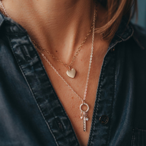 (SOLD OUT) Shine Bright Circle Charm Silver