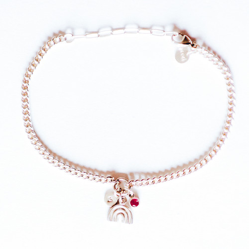 RAINBOW, PAILLETTE, GEM BRACELET